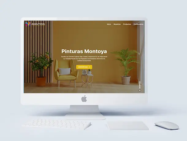 Sitio web Corporativo para Pinturas Montoya: Innovación en Color y Recubrimientos.